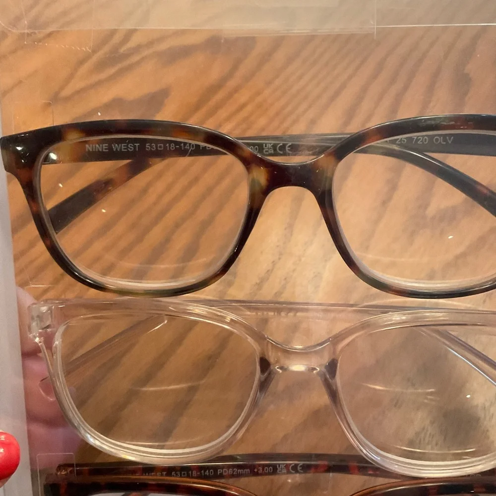 New In Package - Nine West Set of 3 Reading Glasses, +3.00 Strength